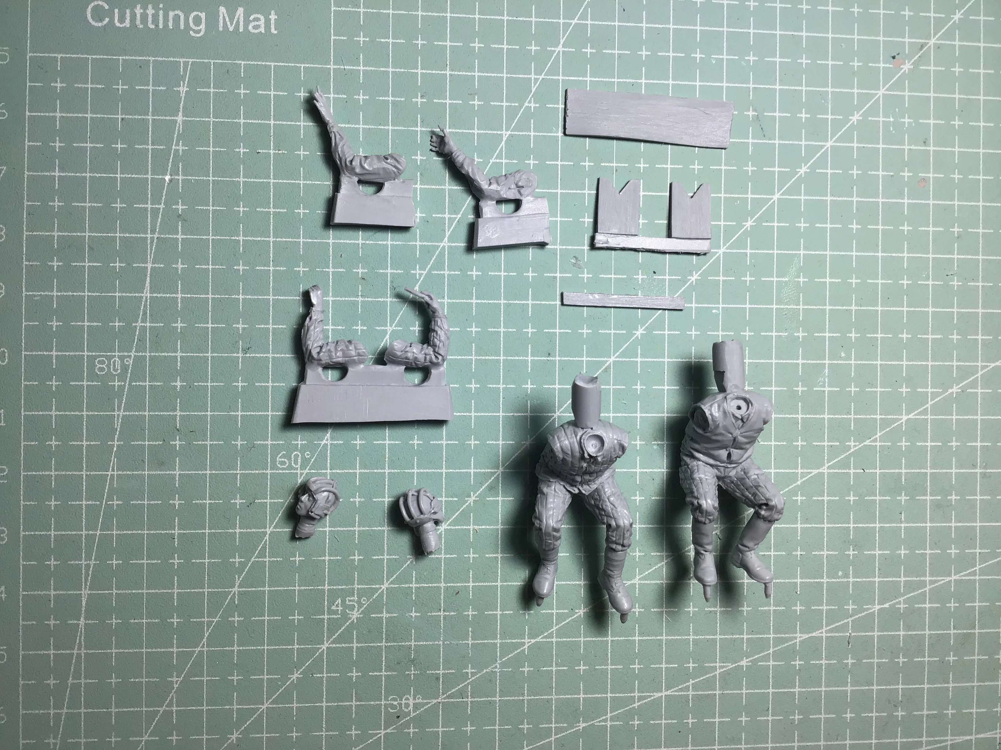 1/35  Resin Model Figure GK，5 Figure , Unassembled and unpainted kit