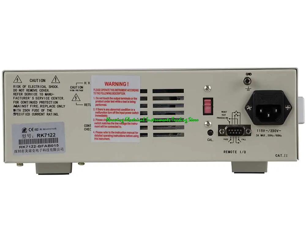 RK7112 Programmable AC Insulation Withstand Tester/RK7122 Programmable AC&DC Insulation Withstand Tester 5/6KV,12/5mA,1000MΩ