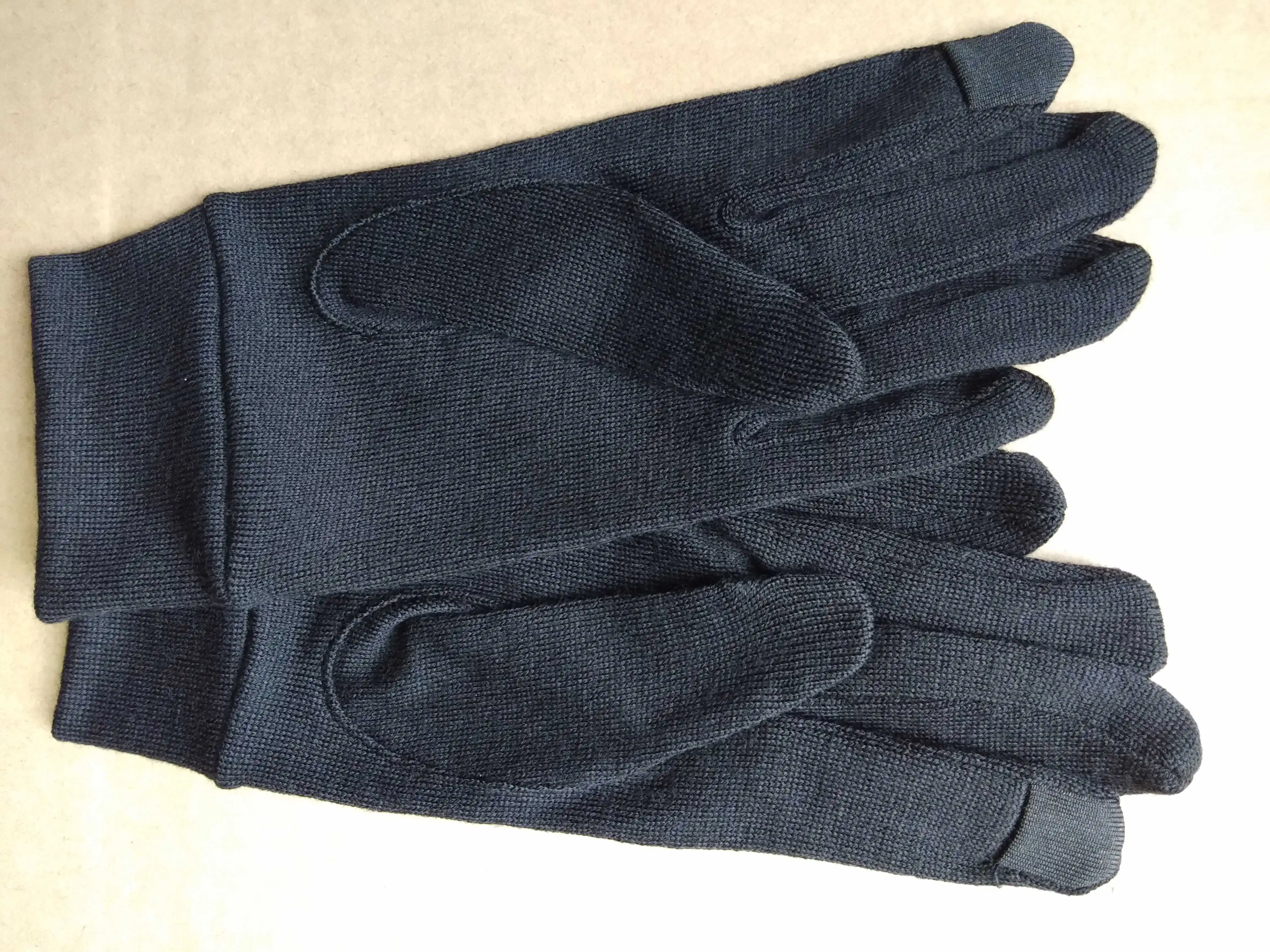 Unisex Merino Wool Glove Liners 100% Merino Wool Gloves - Touch Screen Compatible Warmer Windproof Size XS-XL