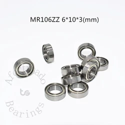 MR106ZZ 6*10*3(mm) 10PCS Metal Sealed Miniature chrome Steel Bearings