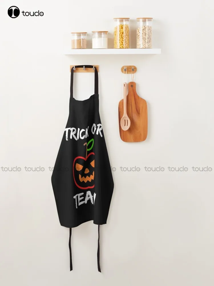 Trick Or Teach Cute Halloween Teacher   Apron Green Apron Garden Kitchen Household Cleaning Custom Apron