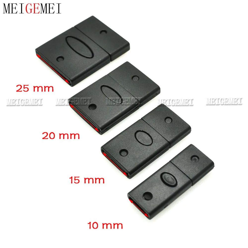 5pcs Plastic Breakaway Safty Buckles Belt Buckle For Neck Strap Lanyard Webbing ID Badge Tag Holder Black