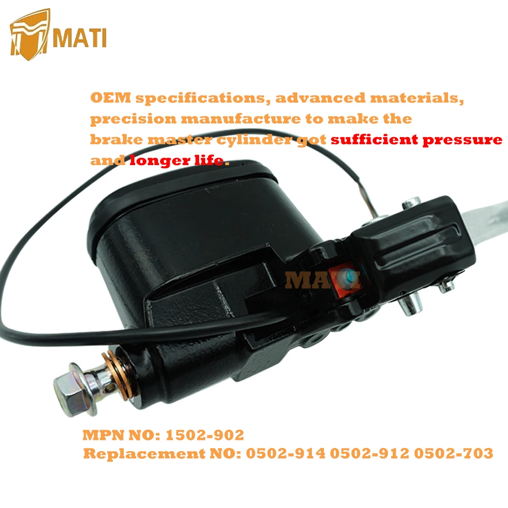 Mati Front Brake Master Cylinder With Brake Light Switch for Thunder Arctic Cat 400 450 500 550 650 700 1000 1502-902 0502-914 view 3