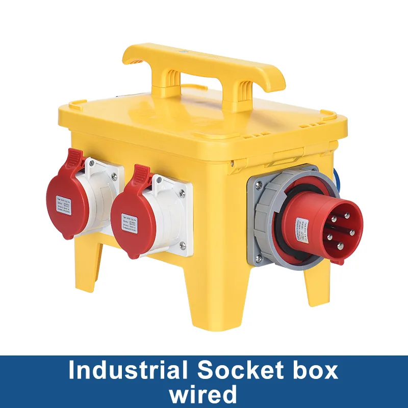 Imagem -02 - Caixa Industrial Impermeável do Soquete com Interruptor Mcb Rcbo Caixa de Distribuição Exterior Reino Unido Eua ue e fr Ip44 e Ip65 220v 380v 16a 32a