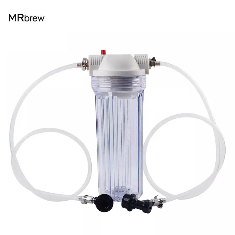 

10’’ Beer Filter Kit,Water Filter House System With Water Filter Cartridge,Liquid Ball Lock Fittings Draft Homebrew Beer Filter