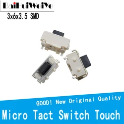 100 pçs/lote micro tato interruptor de toque 3*6*3.5 3x6x3.5 smd para mp3 mp4 tablet pc botão fone ouvido bluetooth controle remoto qualidade
