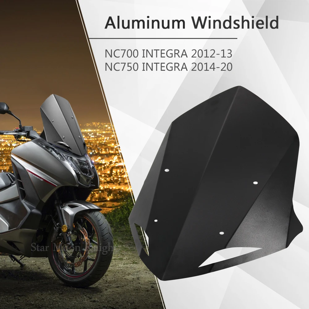 

Motorcycle Accessories Aluminum Windscreen Windshield Wind Shield Deflector For HONDA NC700 INTEGRA NC750 INTEGRA NC 750 700