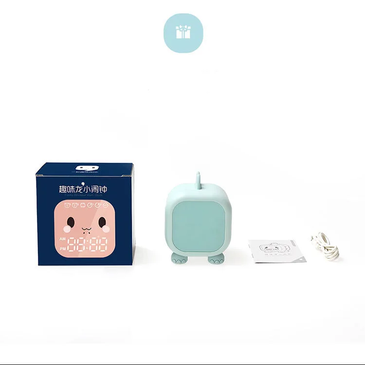Xiaomi Led Cartoon budzik sterowanie głosem czasowe światło nocne dzieci sen szkolenia pulpit budzik z wyświetlaczem temperatury