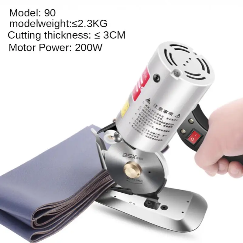 Electric Round Knife Cutting Machine Clothing Electric Scissors Leather Cloth Paper Hand-Held Electric Scissors