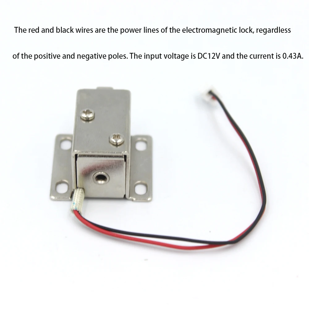 Electric control lock 12V 0.4A /6V 1A Mini Lockers Security electromagnetic lock Release Assembly Solenoid Access Control lock