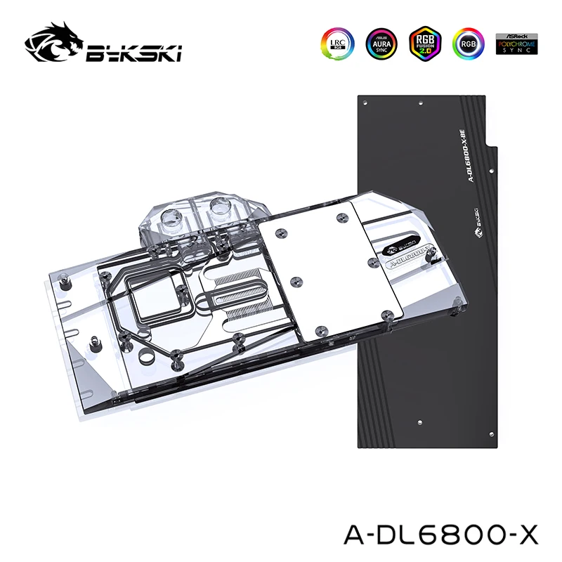 Bykski Computer Water Cooler For Dataland Radeon RX 6800 16GB X,Sapphire Pulse Radeon Rx 6800  Serial Cooling Block,A-DL6800-X