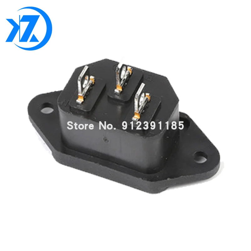 5 Pcs/lot IEC 320 C14 3Pins Male Plug Panel Power Inlet Sockets Connectors AC 250V 10A