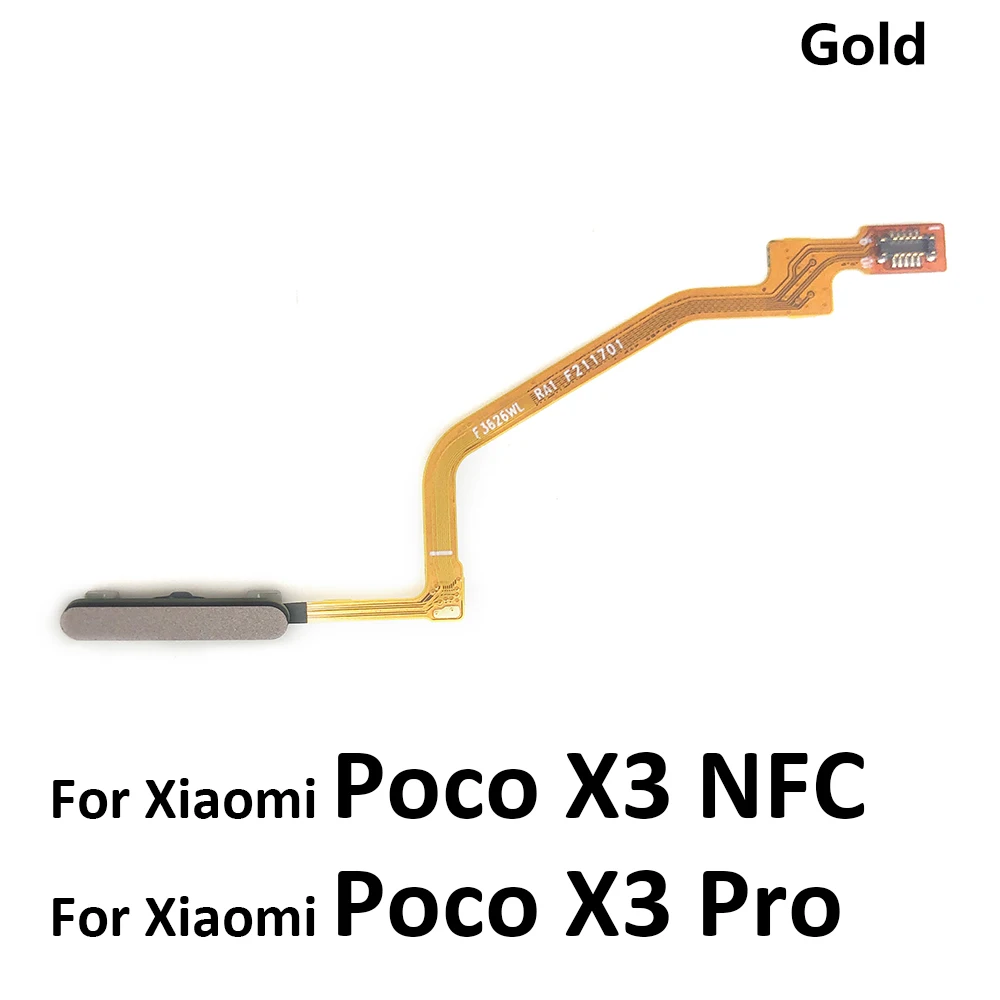 Fingerprint Scanner For Xiaomi Poco X3 NFC / M3 ID Home Button Fingerprint Menu Return Key Recognition Sensor Flex Cable