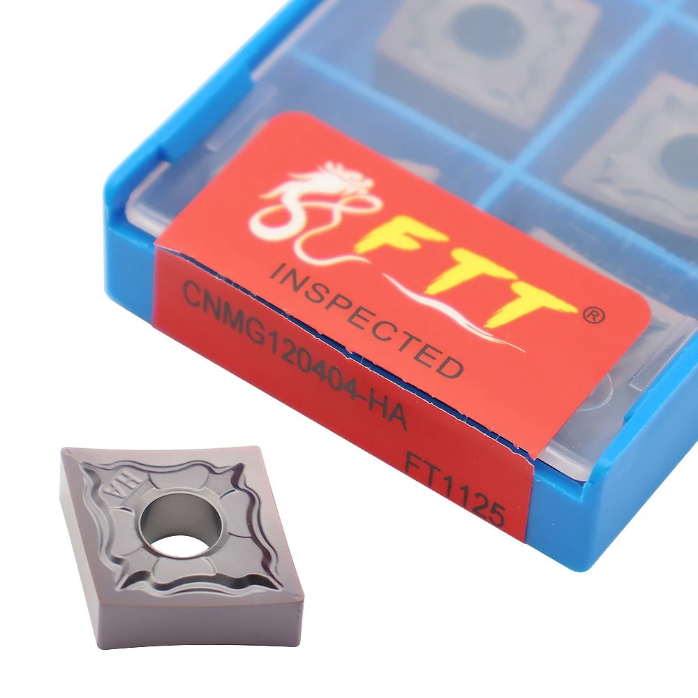 

CNMG120404 HA FT1125 High quality CNMG120408 Stainless Steel External Turning Tool Hard Alloy Blade