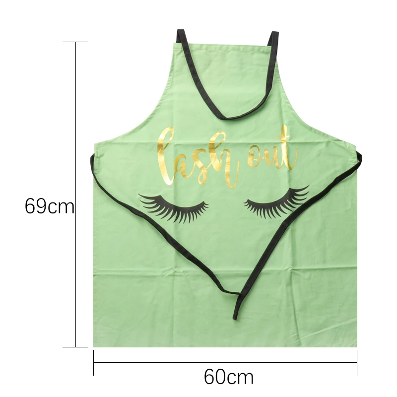 Beauty Salon Apron for Eyelash Extension Nail Polish Lipstick Makeup Household Cleaning Pinafore Home Cooking Baking Adult BIb