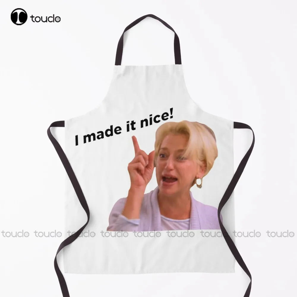 New I Made It Nice! Dorinda Medley New York Real Housewives Bravo Tv Apron White Waist Apron Unisex