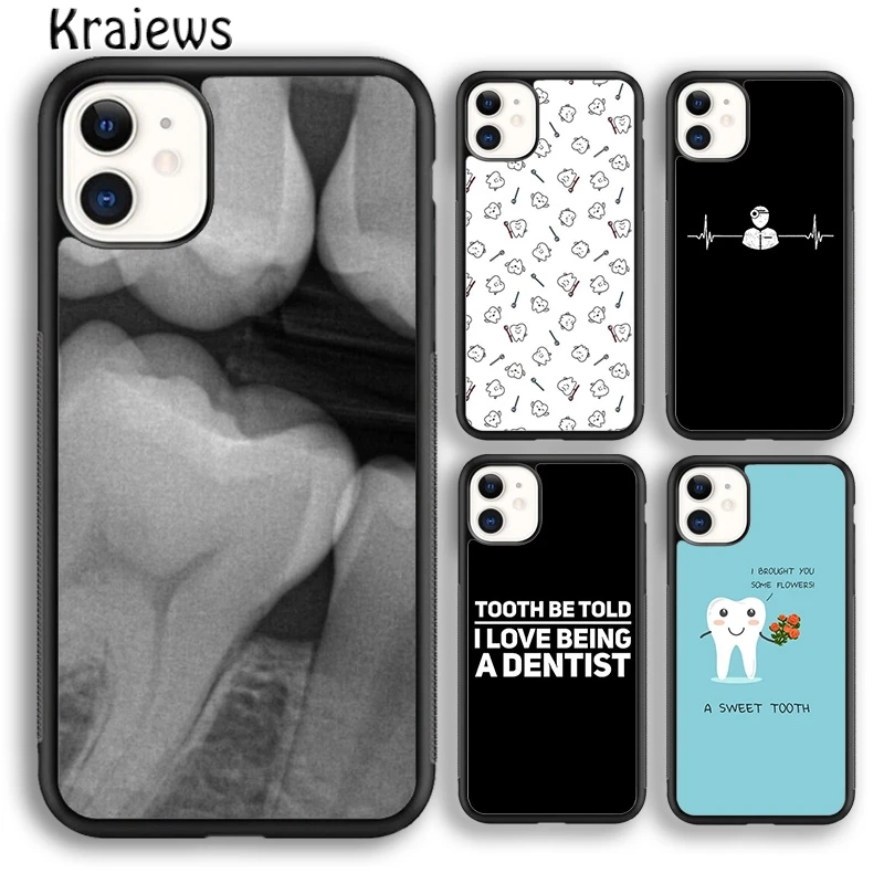 Dentist Dental Dent Tooth Cute Teeth Phone Case Cover For iPhone 15 SE2020 14 6 7 8 plus XS XR 11 12 mini 13 pro max Fundas