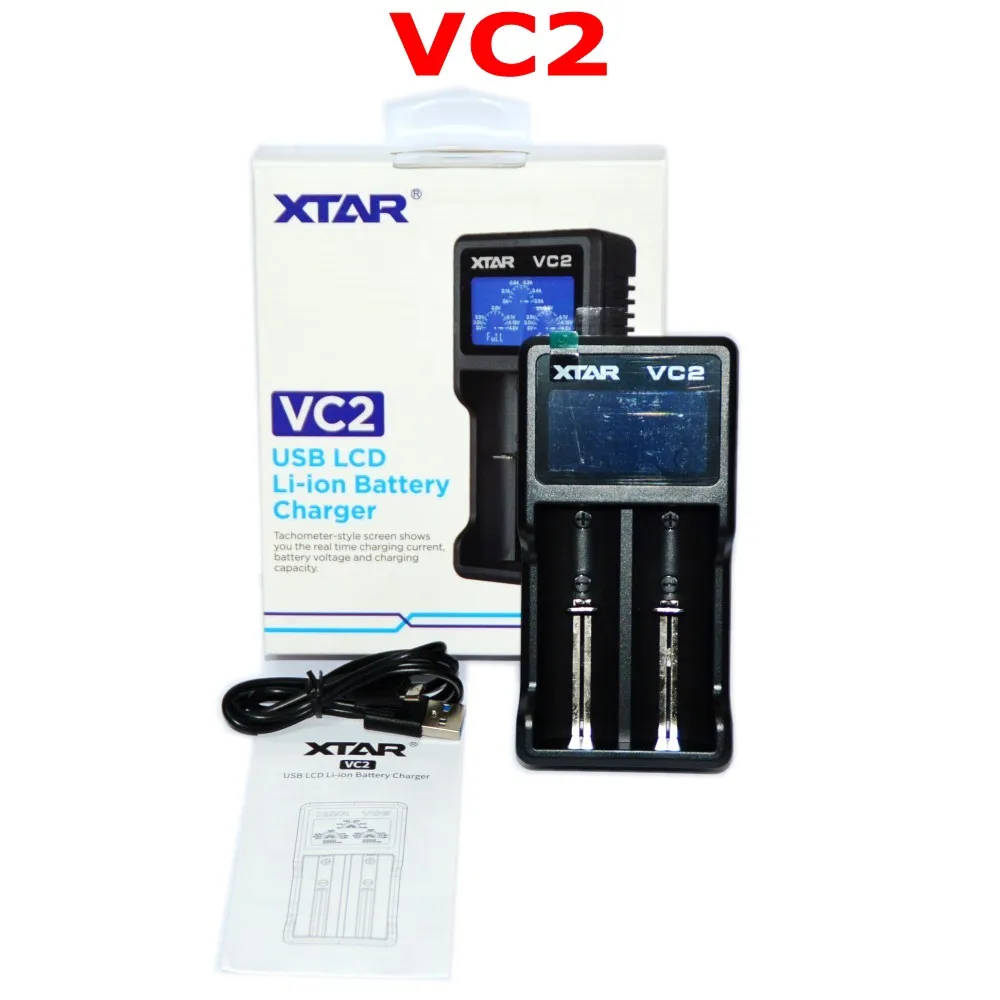 XTAR VC2 VC4 VC2S VC4SL battery charger for 10440/16340/14500/14650/18350/18500/18650/18700/21700/20700/17500