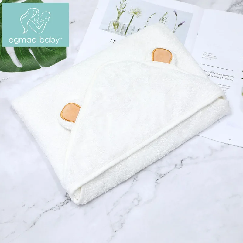 Spring Summer Warm Baby Bath Towel Cap Cloak Babies Bathing Bathrobe Bamboo Fiber Super Soft Water Absorption Colors Optional