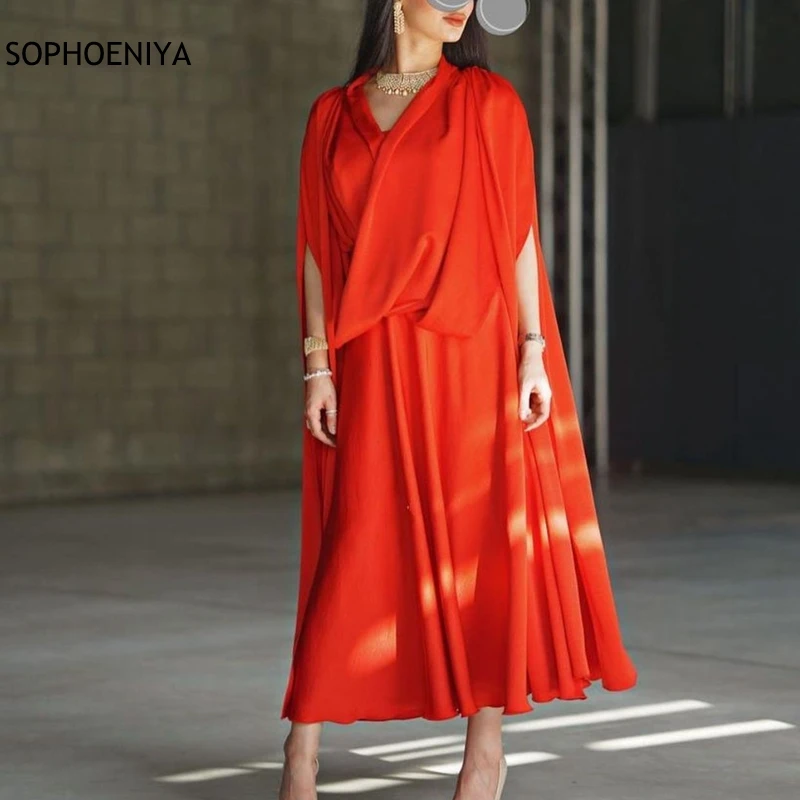 Vestido de noche de satén con escote en V para mujer, de Dubái caftán, caftán de talla grande, ropa de graduación, barato, novedad de 2021