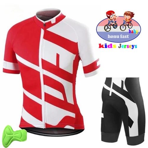 Imagen 2 del producto Ropa de ciclismo para niños y bebés, Conjunto de Jersey de manga corta para verano, Kit de ciclismo de montaña, 2022