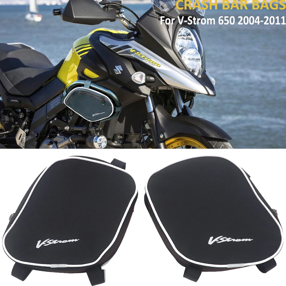 

New Motorcycle Frame Crash Bars Bags Repair Tool Placement Bag For Suzuki V-Strom 650 DL650 for Givi for Kappa Crash Bars