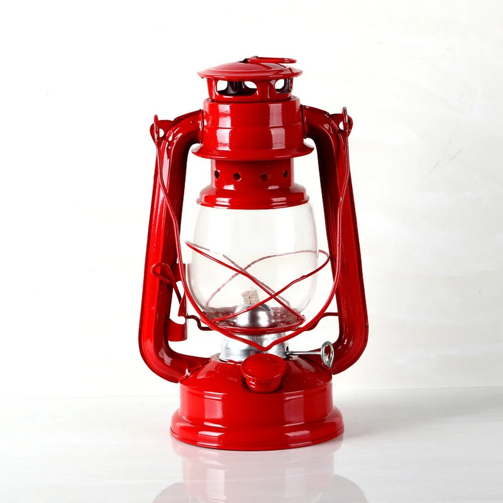 25Cm Retro Cổ Điển Dầu Lửa Đèn 4 Màu Dầu Hỏa Lồng Đèn Dầu Hỏa Lồng Đèn Bấc Di Động Đèn Di Động Đèn Tô Điểm