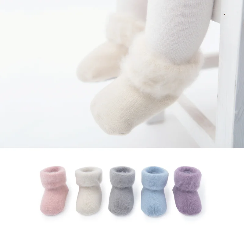 2020 New baby socks winter thick warm socks newborn boys girls baby non-slip baby foot sock