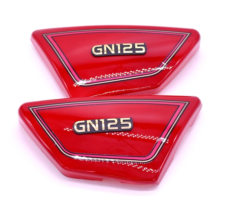 1Pair Original high quality Right & Left Frame Side Covers Panels For Suzuki GN 125 GN125 PARTS Red