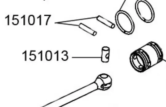 CVD movable post and shaft pin adapter axle pin for 1/5 LOSI 5IVE-T DBXL Rovan LT MCD XS-5