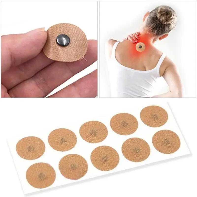 10pcs Magnetic Moxibustion Sticker Magnetic Acupuncture Therpy Plaster Back Shoulder Foot Pain Relief Magnet Treatment Sticker