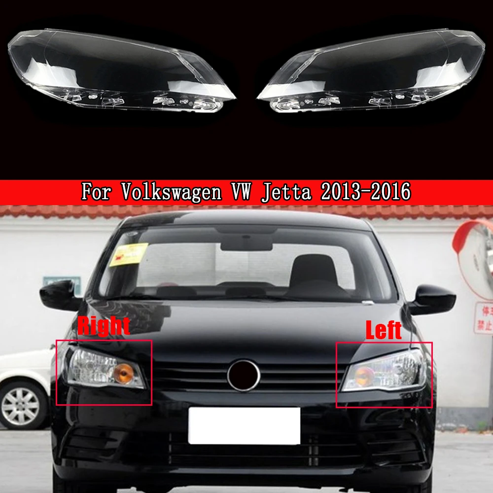 

Front Headlamp Cover Transparent Lampshade Headlight Shell Lamp Shade Plexiglass For Volkswagen VW Jetta 2013 2014 2015 2016