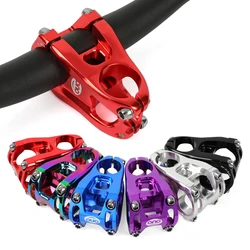 OUO Bicycle Handlebar Stem CNC MTB Power 0 Degree Mountain Road Bike Stem Riser 50mm Short Bar Clamp 31.8mm Bicycl Stem