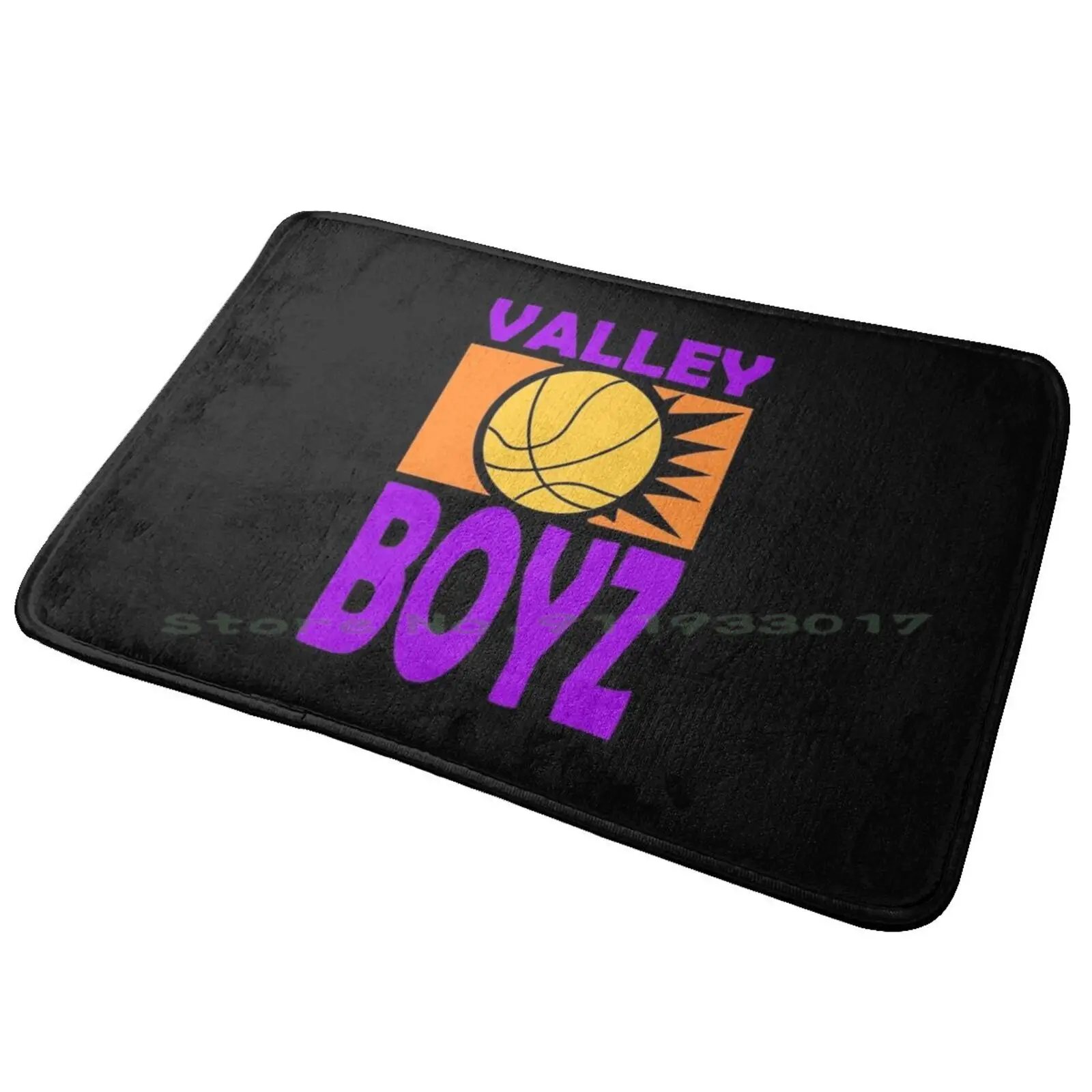 Valleyboyz Retro Suns Logo Entrance Door Mat Bath Mat Rug Valleyboyz Sun Phoenix Basketball Phx Devin Booker Oubre Arizona