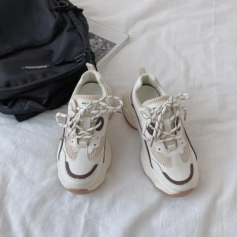 Designer Sports Shoes Women's Shoes Spring 2021 New Platform Sports Shoes Women's Fashion Leisure Sports Shoes Femme Basket