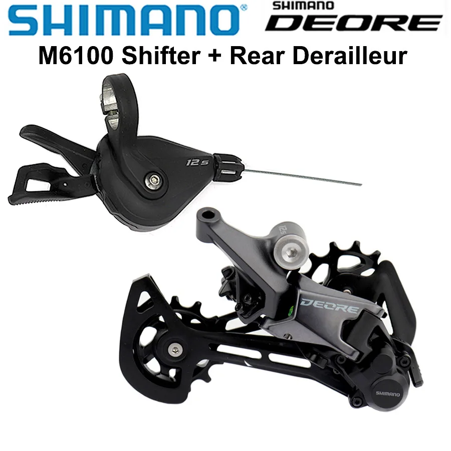 AliExpress Shimano SHIMANO DEORE M6100 Groupset 12v SL M6100 Shift Lever  RD M6100 SGS Rear Derailleur 12 Speed Mountain Bike MTB