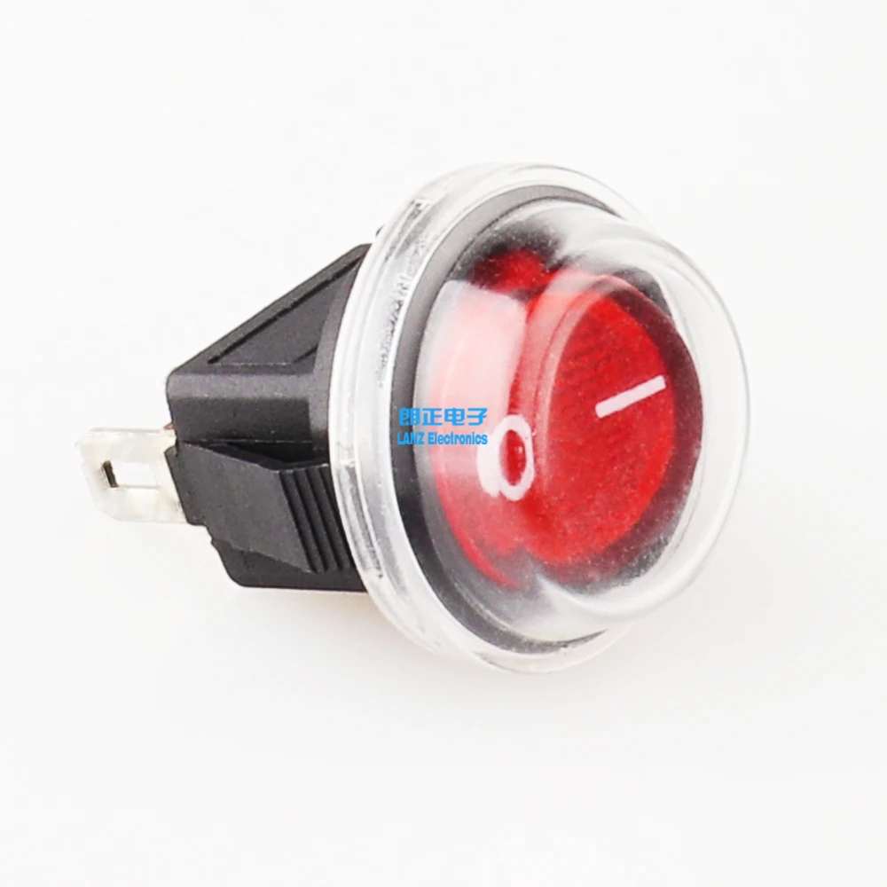 12V 220V Round Rocker Switch LED Light Toggle SPST ON/OFF 16mm Electric Control for Car Boat Waterproof Top Sales
