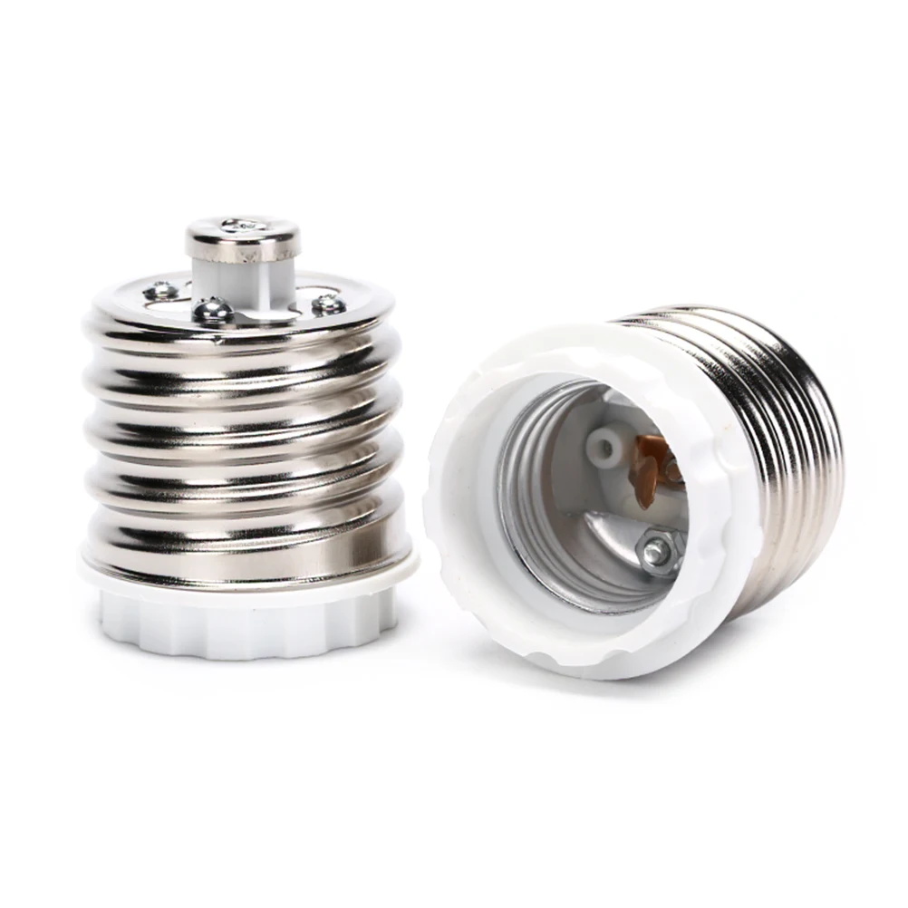 E40เป็น E27ไฟ LED ฐานอะแดปเตอร์หลอดไฟโคมไฟซ็อกเก็ตตัวยึดฐานแปลง