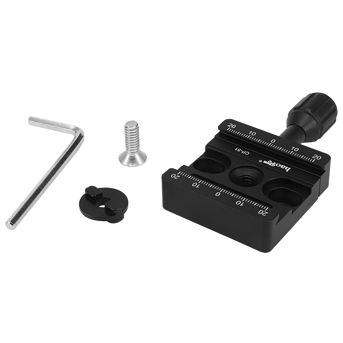 Haoge Boss Adapter Konverter + CP-51 Klemme passend für Arca für Bogen Manfrotto Kopf RC2 System – Detail 3