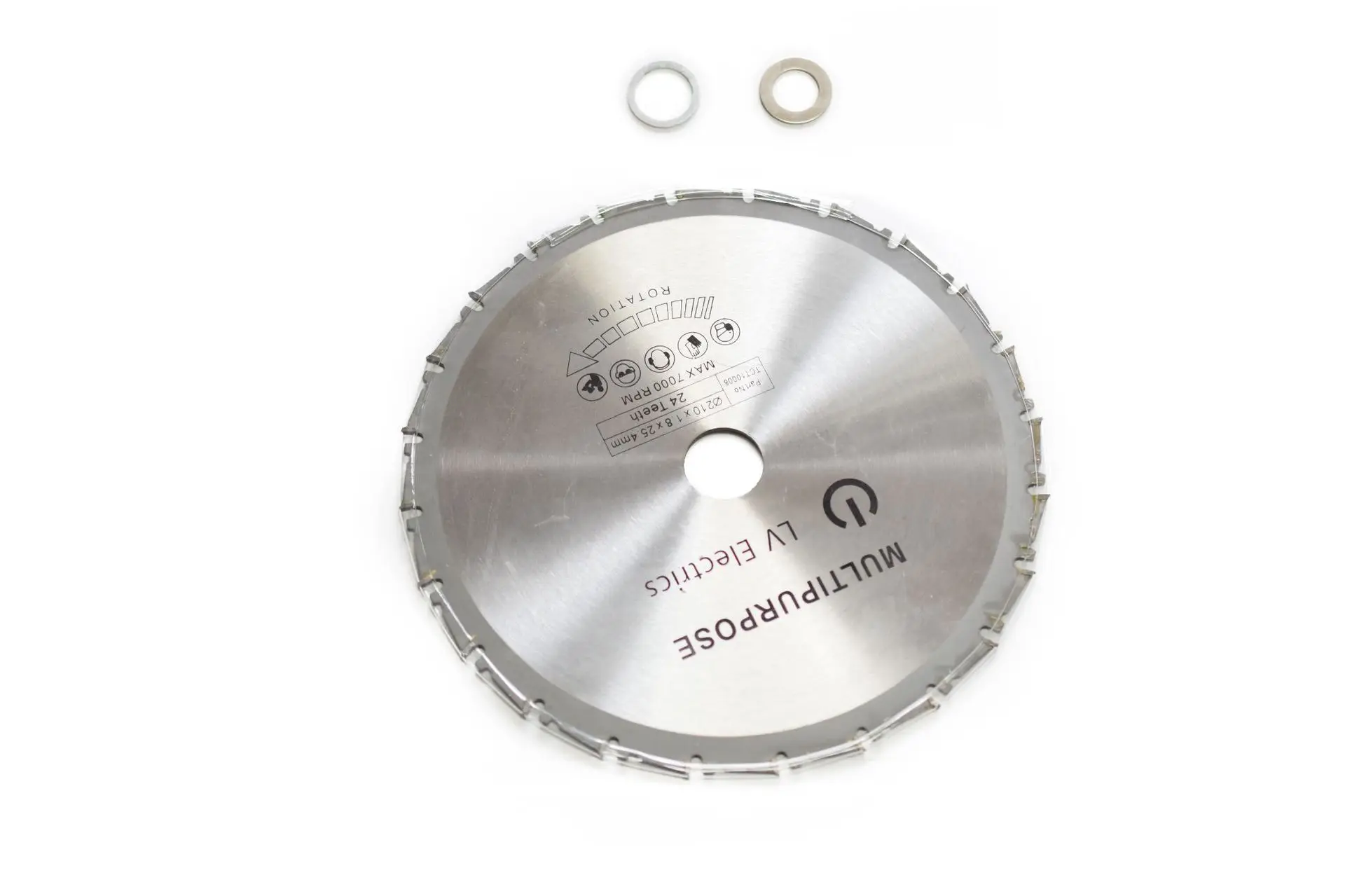 210 ×25.4 mm  24T Carbide Circular Saw Blade Multi-function Saw Blade For Cutting Metal Wood Plastics