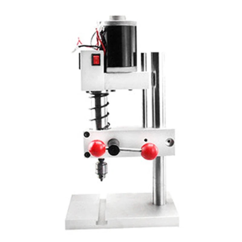 Máquina de taladrar cuentas de aluminio y acero inoxidable de precisión de segunda generación en miniatura, Mini taladro de banco pequeño DIY