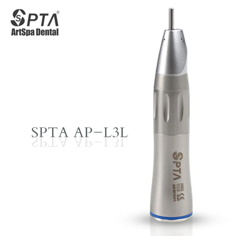 

SPTA Dental 1:1 Low Speed Handpiece Air Turbine Internal Water Spray Straight With Fiber Optic Dentist Clinic Tools Blue Ring