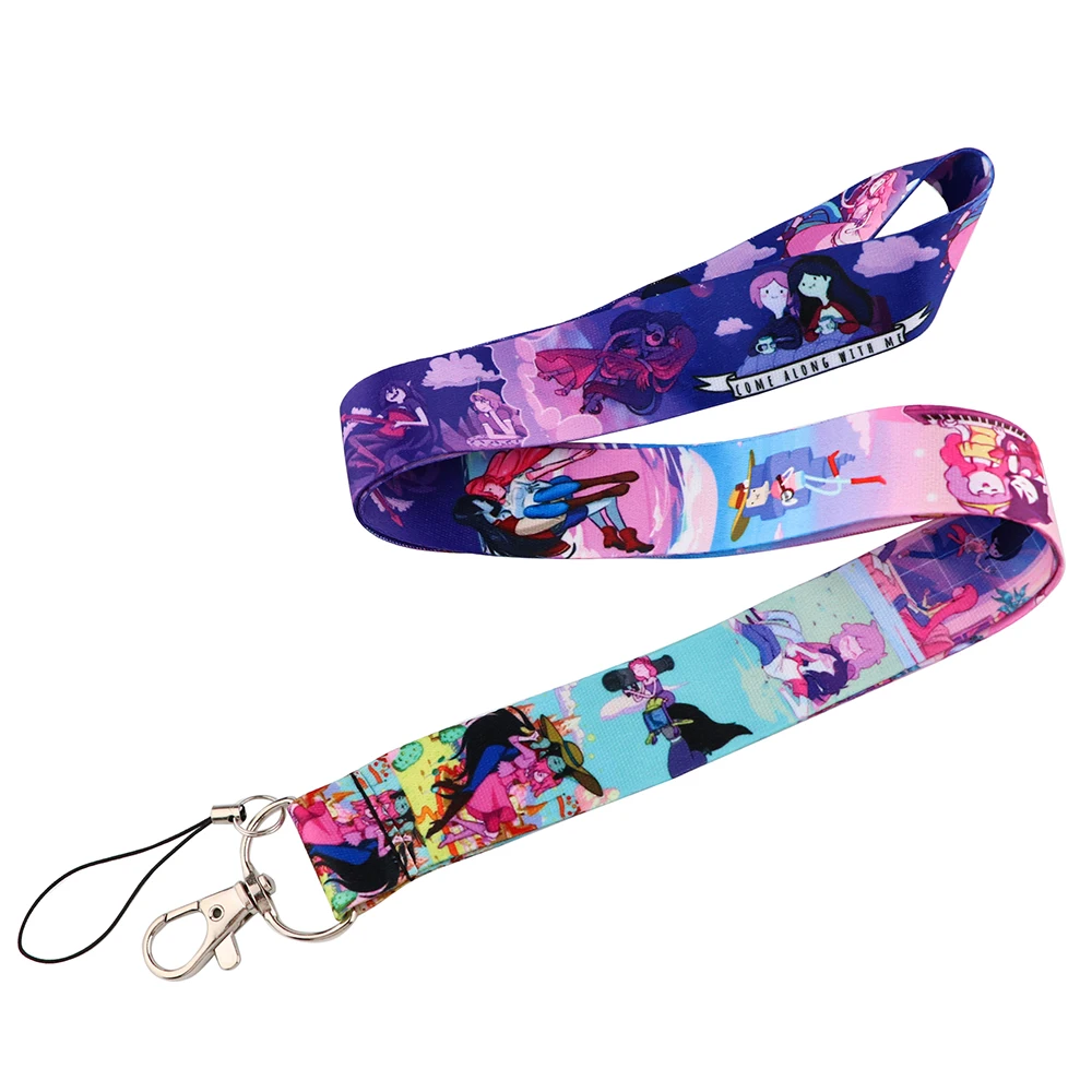 YL1029 New Anime Funny Credit ID Badge Holder Lanyard Keys Ring Bag Student Travel Bank Bus Business Keychain Accessories