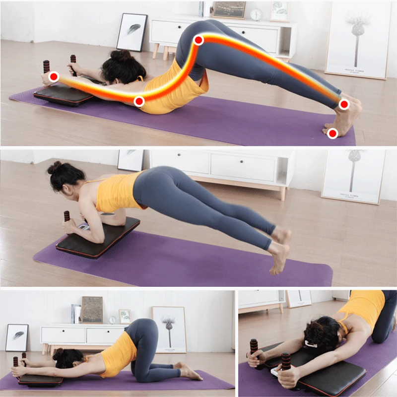 フラットサポート腹部ボードピラティスヨガエクササイズ補助アームクッション腹部脂肪減少フィットネス機器