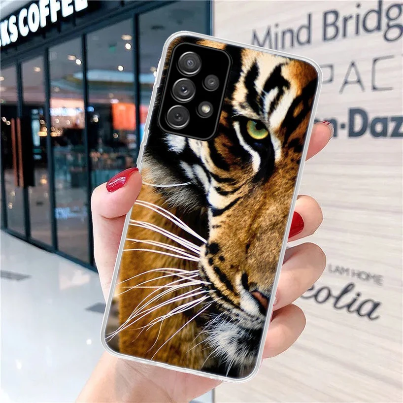 Ferocious Tiger Animal For Samsung Galaxy A15 A14 A13 A12 A55 A54 A53 A52 Phone Case A32 A35 A34 A33 A25 A24 A23 A22 A04S A03S A