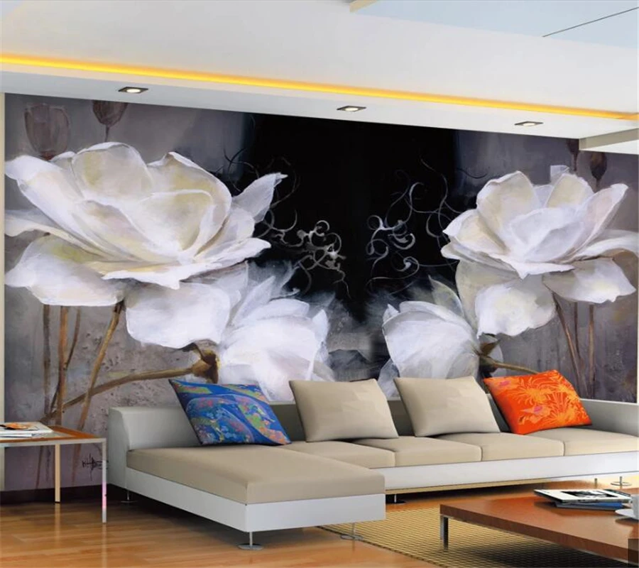 

wellyu papel de parede Custom wallpaper mural fashion home decoration HD lotus TV background wallpaper