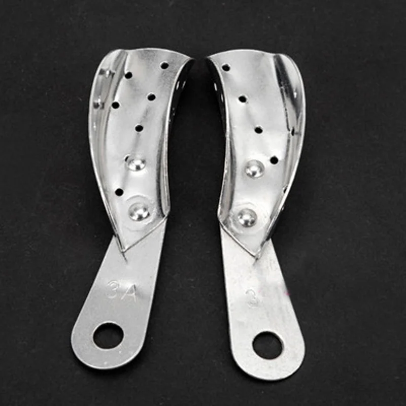 10pcs Dental Products with holes Aluminum Impression Tray