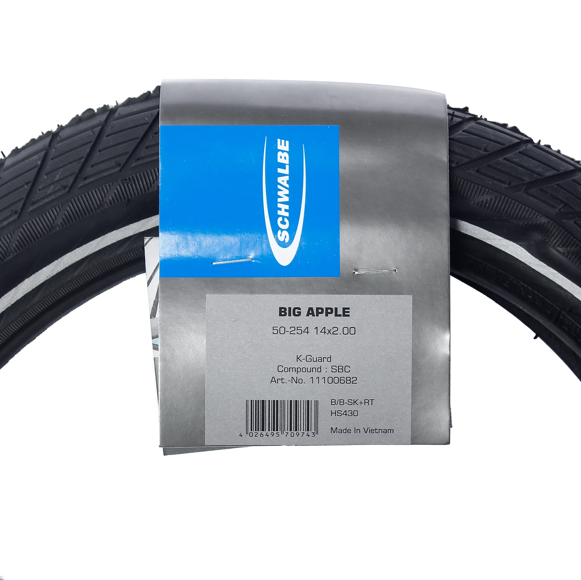 Schwalbe  Big Apple  12 14 Inch 14*2.00 COMFORT Bike Tire 16 18Inch 16*2.00 18*2.00 20*2.00 For Bicycles and E-bikes