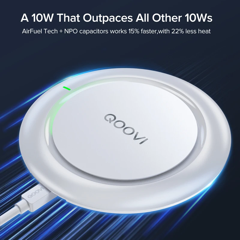 10W Fast Wireless Charger For iPhone 11 Pro Xs Max Xr X 8 PlusUSB Qi Charging Pad For Samsung Galaxy S20 S10 S9 S8 Note 10 9 8