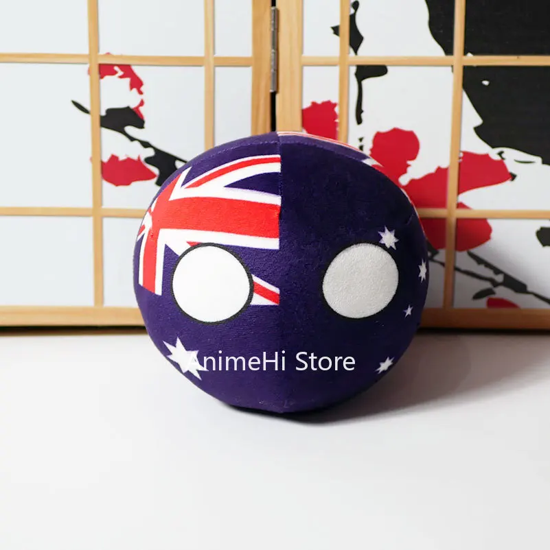 Polandball Plush Dolls Australia Poland Brazil Belarus Mexico Portugal Countryball Stuffed Pillow Toys Bag Pendant Cosplay Gift